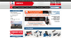Desktop Screenshot of genix.fr